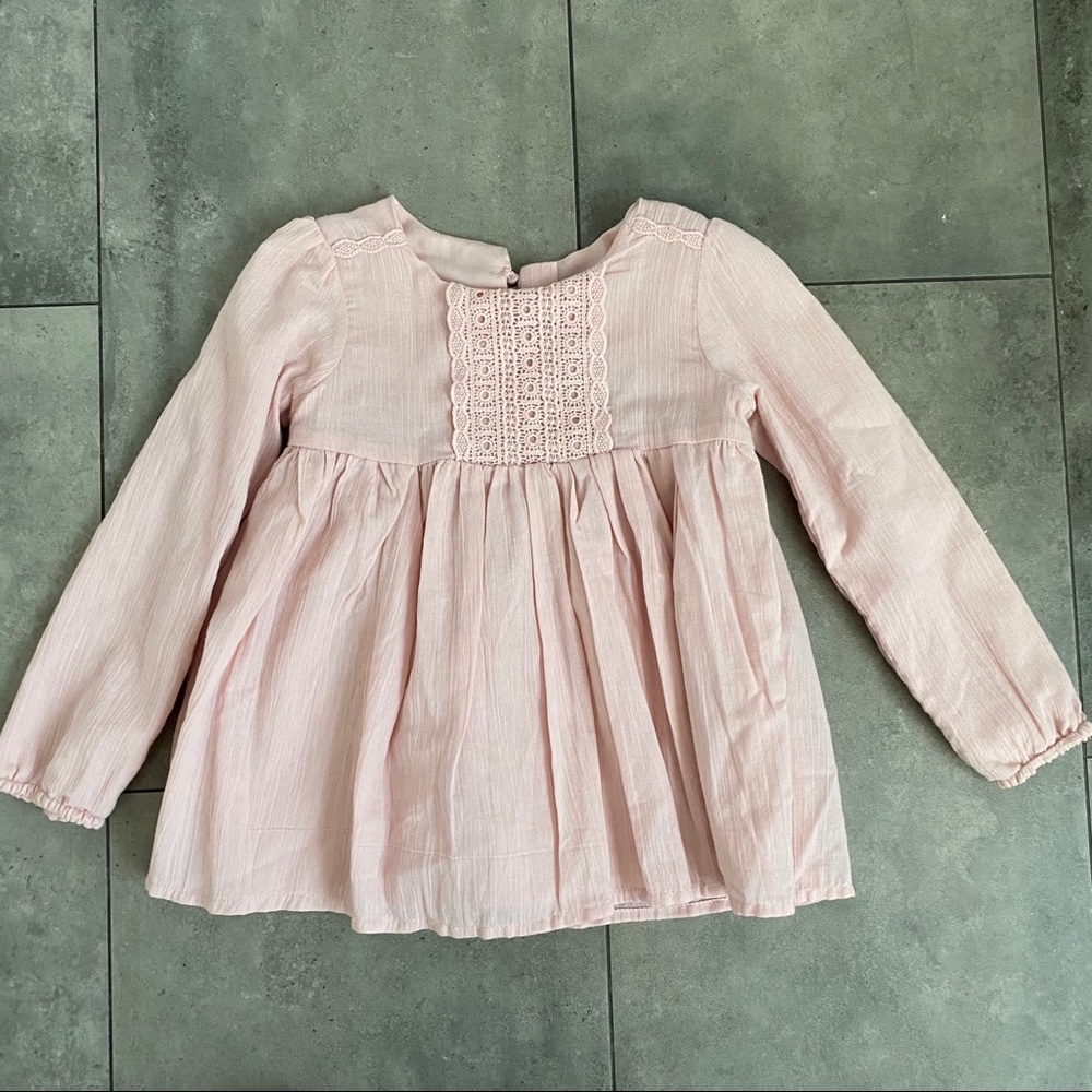 New girls artisan NY light pink blouse top 4T